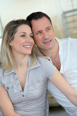 Portrait of in loved couple