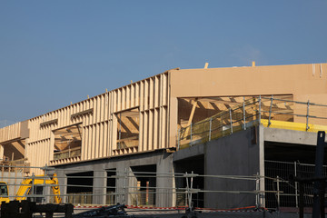 Naklejka premium construction en bois