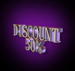 3d discount sign