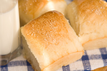 Homemade bread buns
