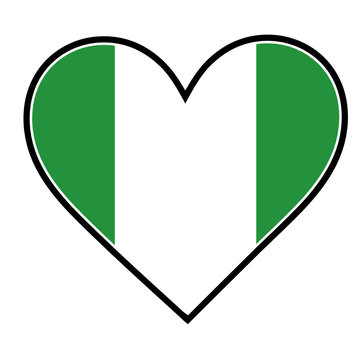 NIgeria Heart Flag