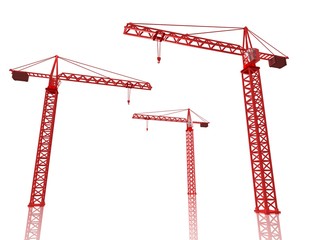 3D Render of cranes