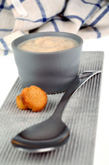 Verrine de potage aux choux-fleurs