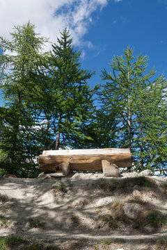 wooden bench - panchina di legno