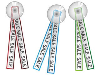 Sale tape with sucking disk