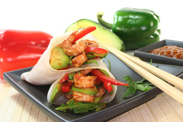 Königsgarnelen - Avocado Wrap