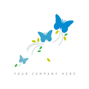 logo picto web marketing papillon pub commerce design ic&ocirc;ne