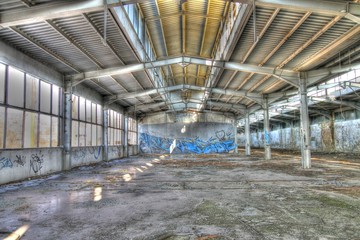 HDR background of abandoned building © kamenzagorov