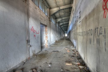 HDR background of abandoned building © kamenzagorov
