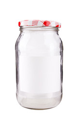 A glass jar