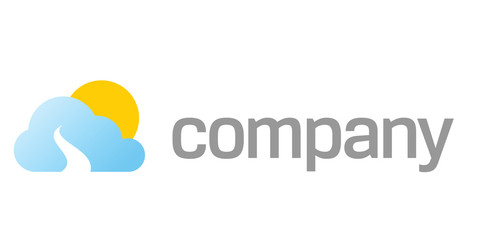 Sky way to sun logo for human assistance