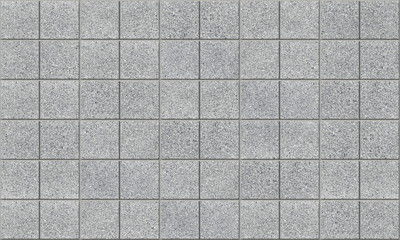 Tiled concrete pavement