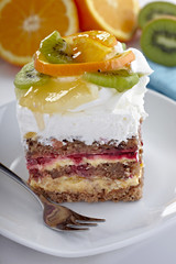 fruit cake sweet food