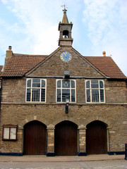 Old town hall in a small town in England