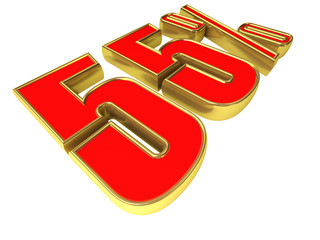 Gold-red 55 Percent