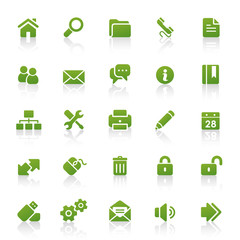 Green Web Icons