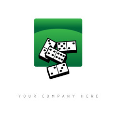 logo picto web jeu domino marketing commerce design icône