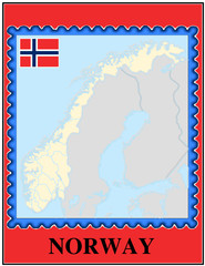 Obraz premium Norway national emblem map coat flag business background
