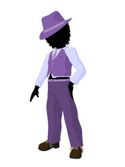 African American Teen Business Illustration