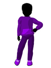 African American Teen Urban Male Silhouette
