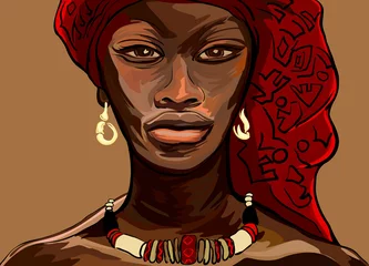 Poster Afrikaanse vrouw © Isaxar