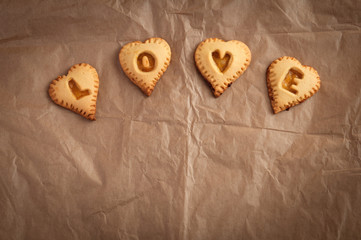 Heart biscuits