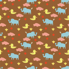 seamless animal pattern