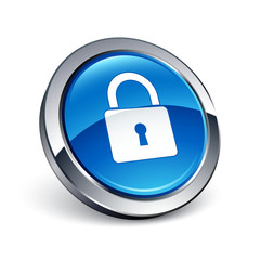 icône bouton internet cadenas sécurité