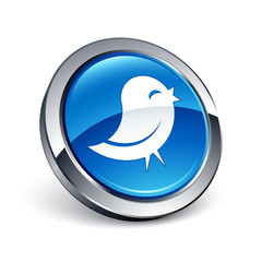 icône bouton internet oiseau information