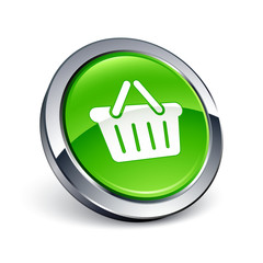 ic&ocirc;ne bouton internet panier achat