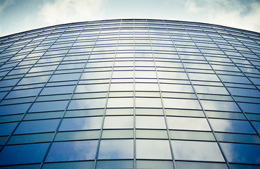Fototapeta na wymiar glass windows of the modern office building