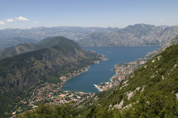Sea and mountains in Montenegro