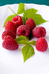 Delicious first class fresh raspberries