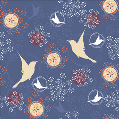 Retro floral seamless pattern - 29584299