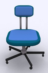 Office chair Isolated on a white background. 3d render