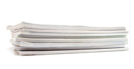 Stack of magazines