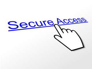 "SECURE ACCESS" Hyperlink (security button internet web connect)