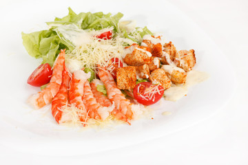 Caesar Salad with shrimps