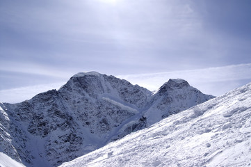 Obraz premium Ski slope of mount Cheget