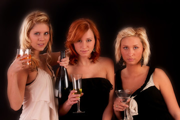 Trio of beautiful women