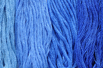 Blue Embroidery Thread