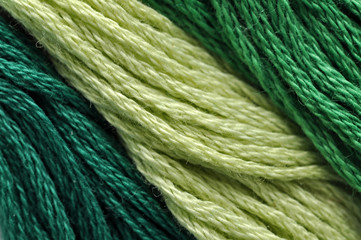 Green Embroidery Thread