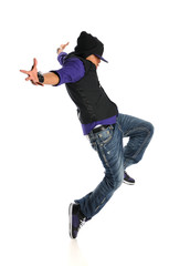 Hip Hop Dancer Jumping