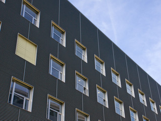 Facade of a modern office building