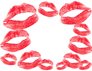 red lips print