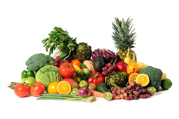 Obraz na płótnie Canvas Fresh Fruits and Vegatables