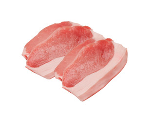 fresh meat isolated on white background