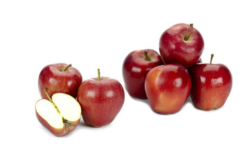 red shiny apples