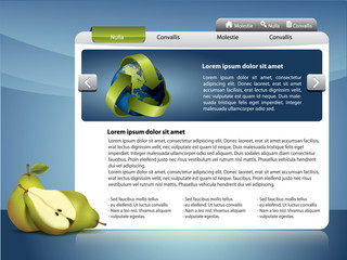 Webdesign template - Healthy life