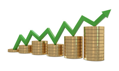 Finance growth and green line